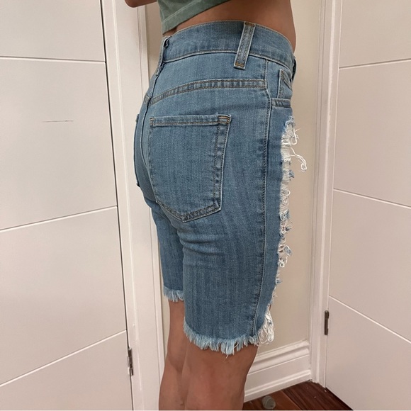 Denim Bermuda Shorts - Picture 2 of 3